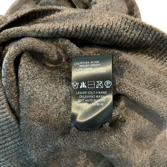 Transit Par Such Velvet Turtleneck Sweater Brown Size M Long Sleeve Lightweight - Picture 8 of 9